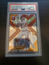 2018 Elite Draft Picks Aspirations Orange #139 Baker Mayfield RC ROOKIE PSA 10
