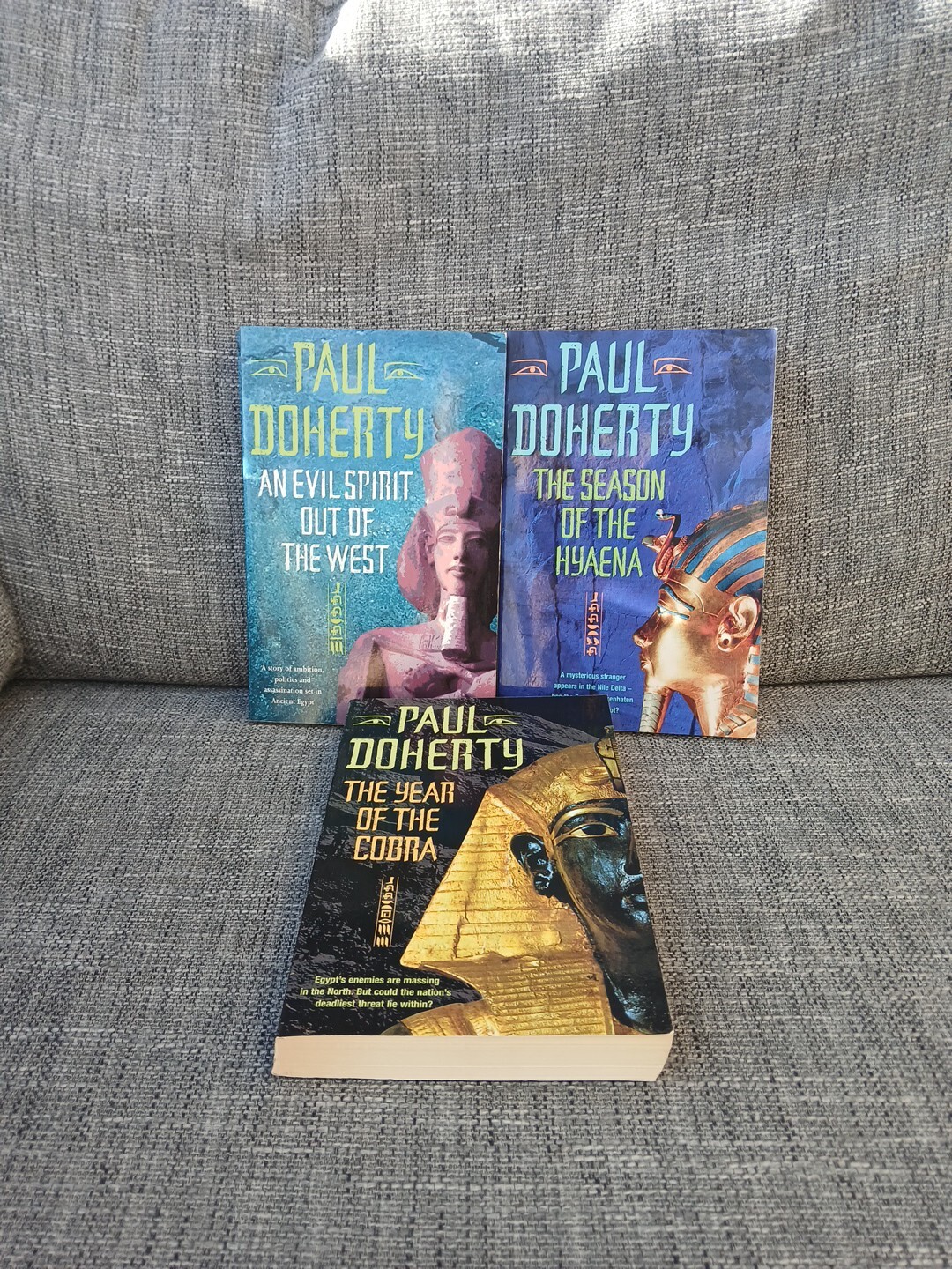 Paul Doherty Egyptian Pharaoh Trilogy Book Bundle X3 Hyaena Cobra West
