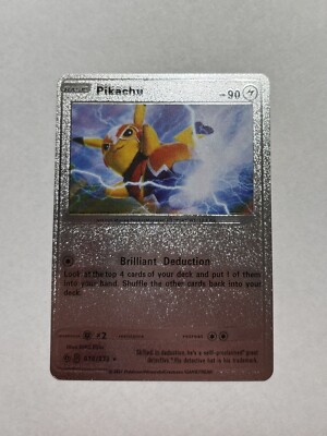 Jeton Pokémon Pikachu En Argent Brillant - Collection, Décoration