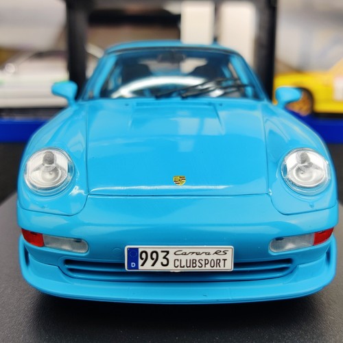 VOITURE SOLIDO PORSCHE 911 (993) CLUBSPORT RIVIERA BLUE 1997 1:18 NEUF BOITE - Photo 7/11