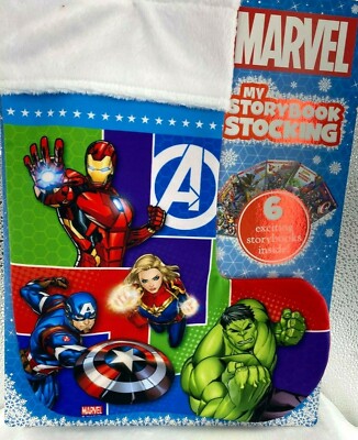 Christmas My Storybook Stocking Set 6 Marvel Super Hero Storybooks 7pc