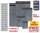 GREY MAILING POSTAGE POLY POSTAL BAGS MAILER POST PARCEL PACKING  SELF SEAL BAGS