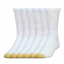 Gold Toe Men's Cotton Crew 656s Athletic Sock  Assorted Colors , Sizes 