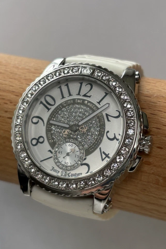 Juicy Couture Pedigree Reloj Mujer Movimiento Cuarzo Banda Goma Blanca 1901051 Foto 4 de 4