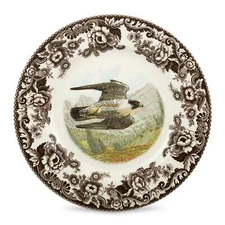 Spode Woodland Dinner Plate - Peregrine Falcon
