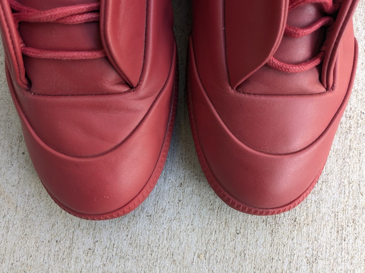 Maison Margiela Future Red Men 13 46 Leather High Top Sneakers