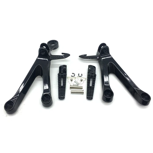 For Suzuki GSXR1000 2017-2022 Motorcycle Rear Passenger Foot Pegs Bracket Black - Imagen 4 de 7
