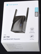 Rock Space AC 750 Dual Band WiFi Repeater Extender -- Brand New