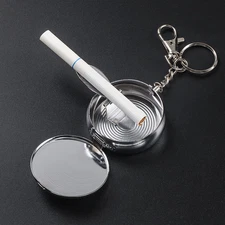 Mini Portable  Key Ring Ashtray and Cigarette Snuff Bottle Pocket Car Ashtray