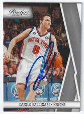DANILO GALLINARI NEW YORK KNICKS CARTA FIRMATA PEPITE PISTONI CLIPPER MAGHI