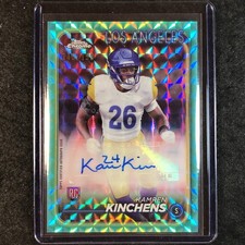 2024 Topps Chrome Football KAMREN KINCHENS Rookie Auto Aqua Geometric 146/199