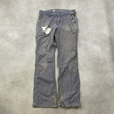 Carhartt Trousers Womens 30" Straight Leg Carpenter Work Pants, Grey