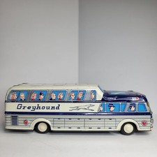 1960's Japan Tin Litho Friction Toy Greyhound Express Bus