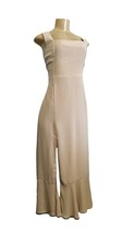 Show Me Your Mumu Claire Midi Dress Brown Beige Taupe Chiffon Wedding Large