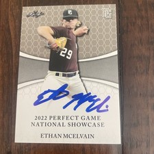 ETHAN MCELVAIN 2022 LEAF PERFECT GAME 