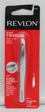 Revlon Slant Tweezer Stainless Steel Precision Aligned Slanted Tip Brow Sealed