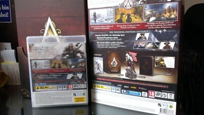 PS3 SA 1950 Assassin`s Creed 3 Freedom Edt EU mit Big Box Top Zustand UNVOLLSTÄN - Bild 1 von 3