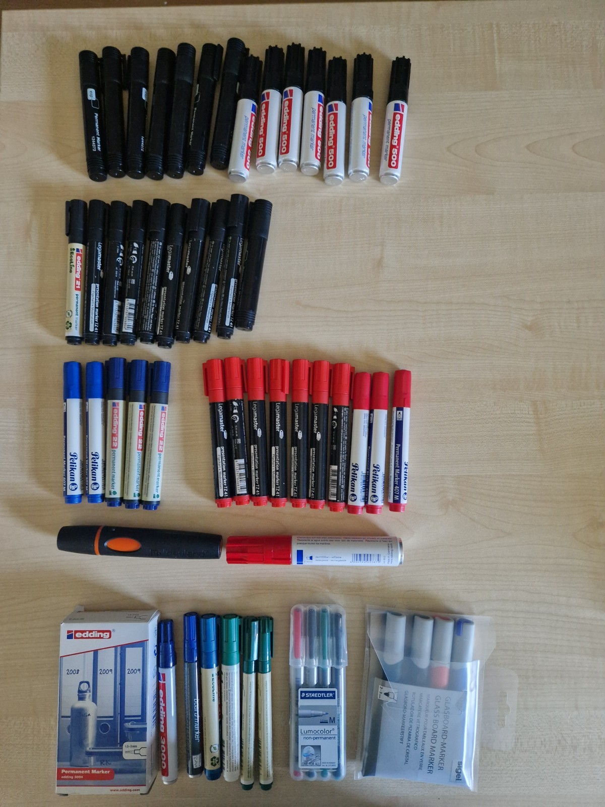 edding, Pelikan, Legamaster Flipchart-Marker - 65 Stifte Keilspitze