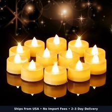 12 24 50 100 150 Pack Battery Operated Tea Lights Candles 12Pack