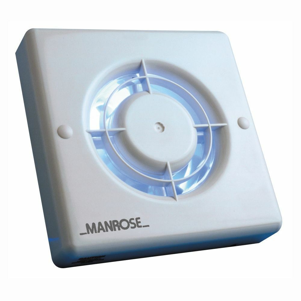New Manrose 4"" Axial Wall & Ceiling Fan - Humidity Control XF100H