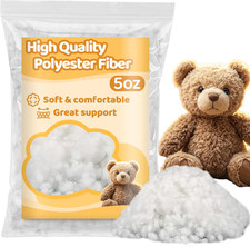 5.3 OZ Polyester Fiberfill Stuffing - Premium Polyfill Stuffing for Stuffed ...