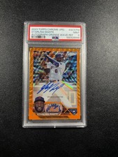 23 Topps Chrome Upd Starling Marte Auto Orange Wave Refractor 15/25 PSA 9 POP  1