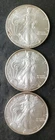 2004, 2005, and 2006 $1 American Silver Eagle Dollars