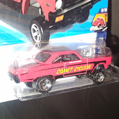 Hot Wheels Drag Racers '65 Mercury Comet Cyclone Don Nicholson 1:64 Red Black