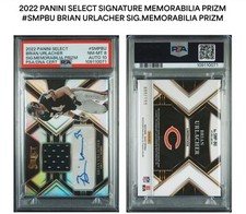 2022 Panini Select Signature Memorabilia Prizm AUTO Brian Urlacher PSA/DNA 8/10