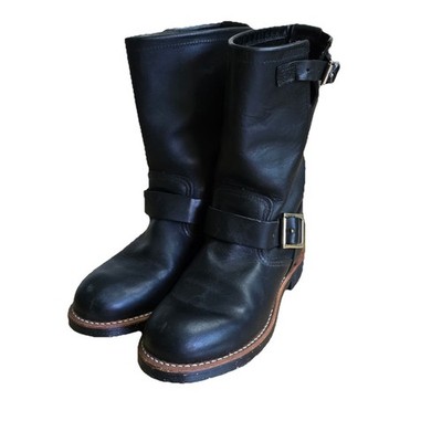 Red Wing 2990 Engineer Boots 5M/ 6.5W Black Harness Nitrile Cork Sole Motorcycle