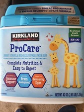 2-pack, Kirkland Signature ProCare with Dual HMO's, Non-GMO Infant Formula 42 oz