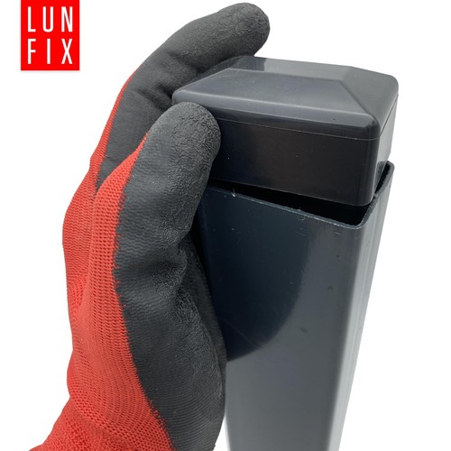 10x Pfostenkappen Schwarz 40x60 mm Zaunkappen - Bild 6 von 7