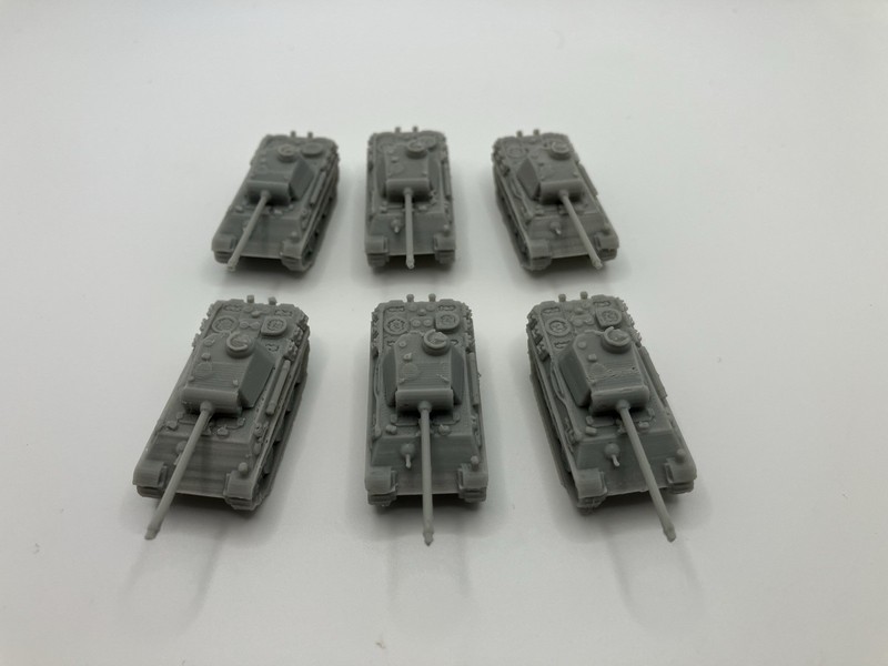 Memoir '44 Panther Tank Set Of 6- German Elite Armor Unit Leaders - Custom Scale