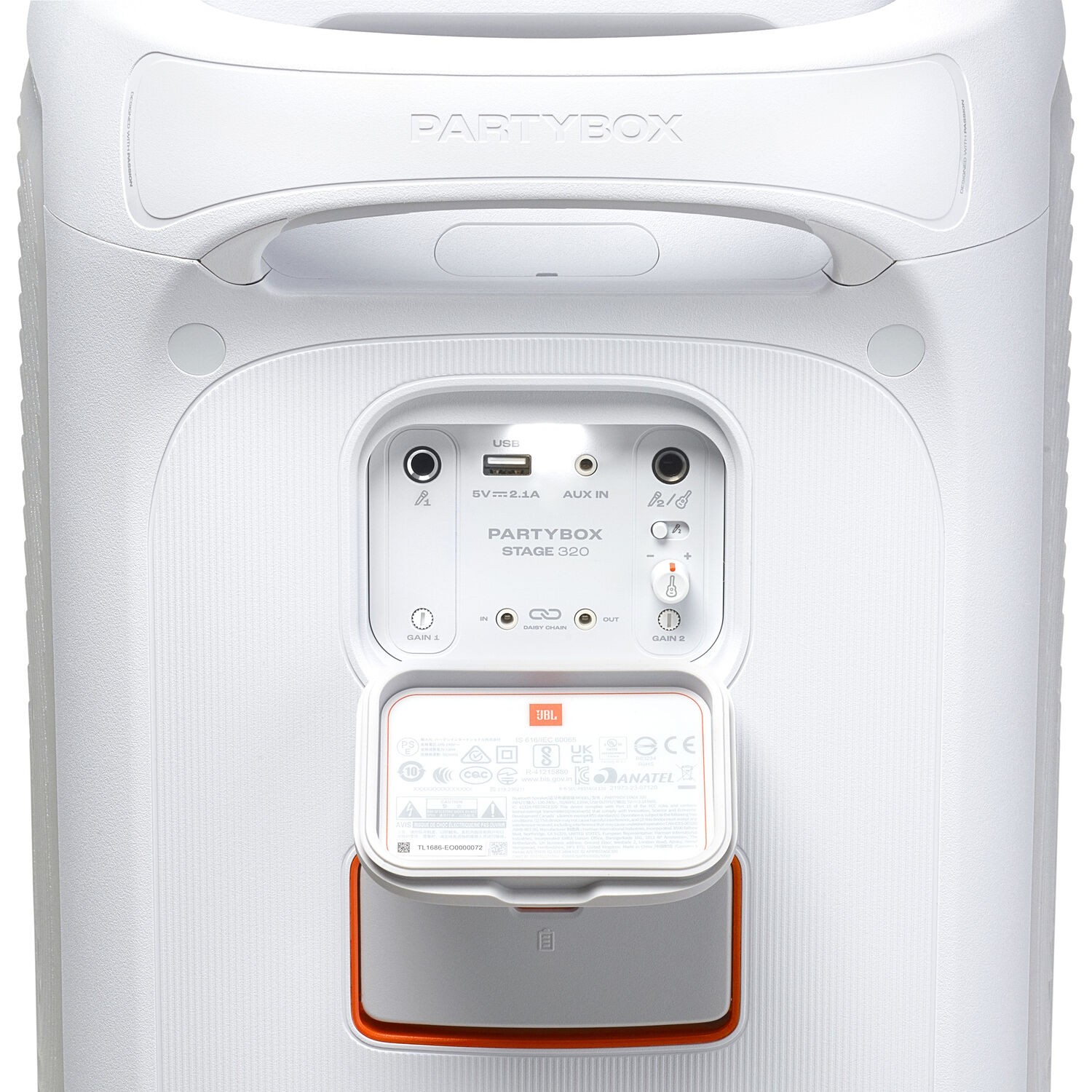 JBL JBLPBSTAGE320SWAM-Z Partybox 320 Stage Speaker White - Certified Refurbished