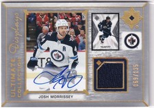 2021-22 Ultimate Collection Josh Morrissey Ultimate Displays Jersey Auto 069/135