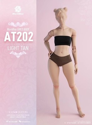 US Worldbox AT202 1:6 Suntan Female Action Figure Joint Body w/Hands Foot Model