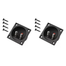 2x Speaker Box Terminal 2-Wire Round Spring Cup Connector Subwoofer Enclosure
