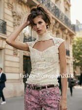 ZARA NEW WOMAN ROMANTIC HIGH-NECK CORSET ECRU S,M,L 1223/456/712
