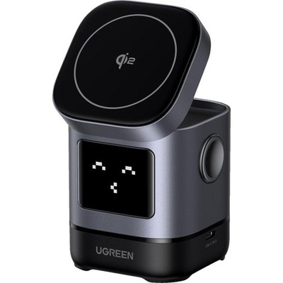 UGREEN 2-in-1 Magnetisches Wireless Ladegerät Dark Gray (Universal)