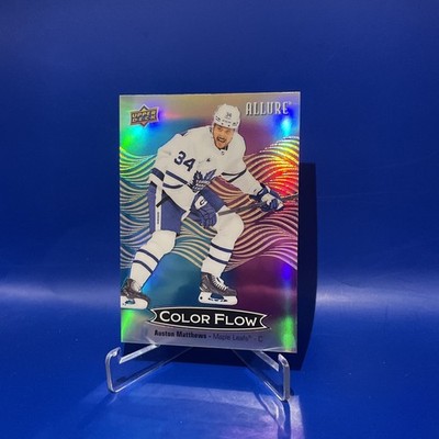 Auston Matthews 2024-25 Allure Color Flow #CFL-9 Blue-Purple Maple ...