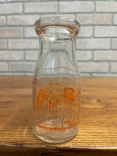 Vintage Sunlite Dairy Glass Milk Bottle Oshkosh Wisconsin WI Wis HALF PINT
