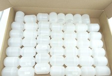 50 Clear One Piece Capsules. Measures 30mm by 45mm [raffle, lots, wedding]