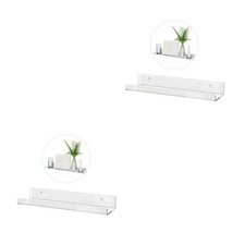  2 Count Shelves for Wall Hanging Organizer Floating Mounted Small Shelf