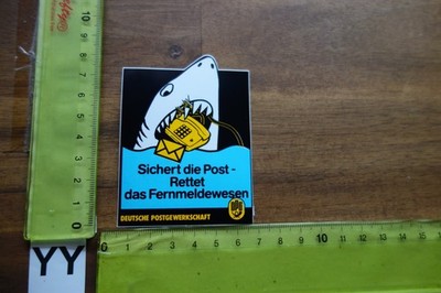 Alter Aufkleber Deutsche PostGewerkschaft DPG JUGEND  (YYB)