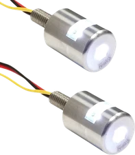 K&S TECHNOLOGIES Three-Beam License Plate Bolt Lights - White 25-9186