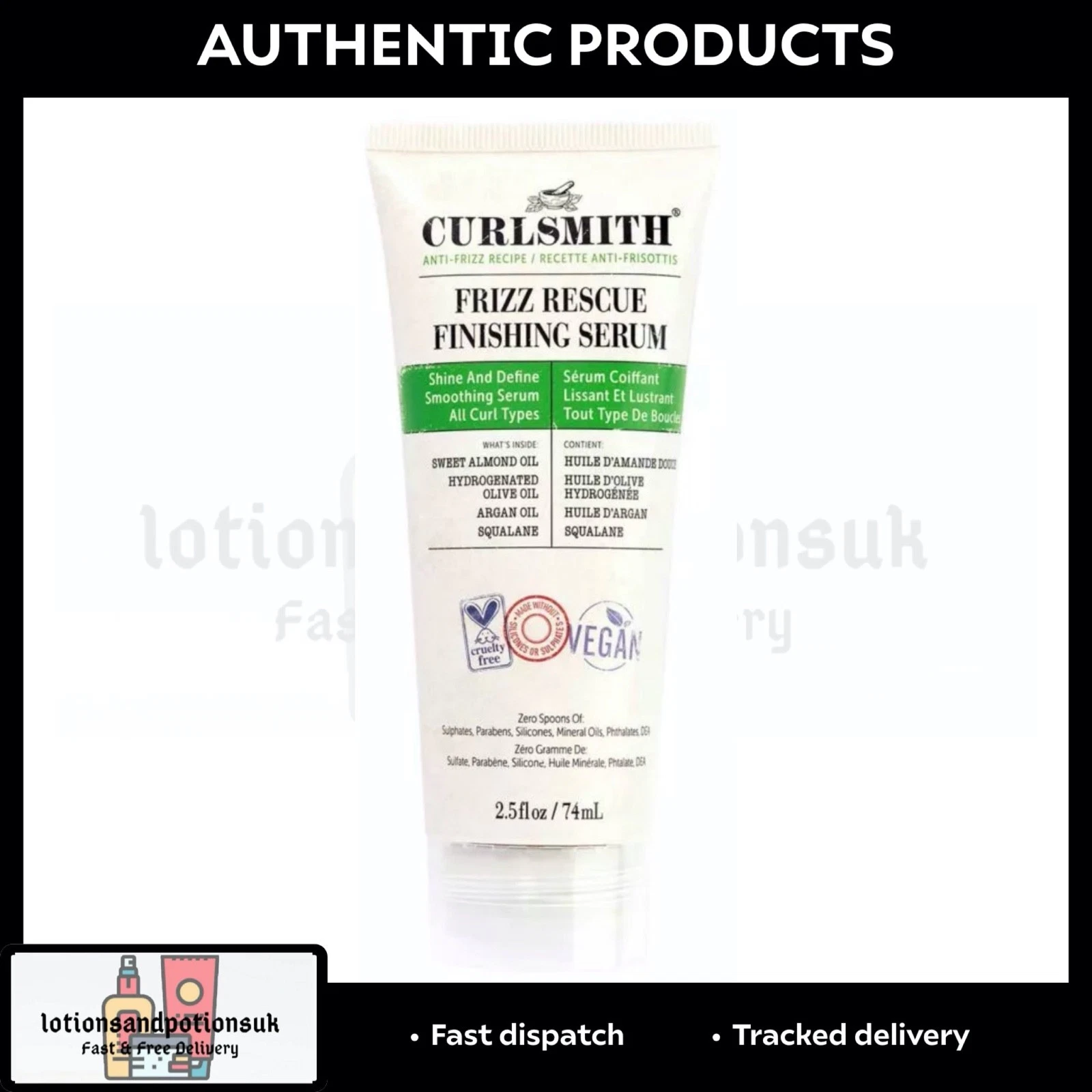 Curlsmith Frizz Rescue Finishing Serum 74ml RRP £25