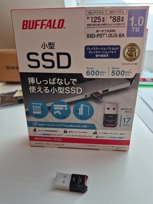 Buffalo Portable SSD 1TB USB3.2 Gen2 PS5 SSD-PST1.0U3BA