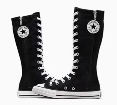 Black Converse All Star XX Hi LITTLE KIDS HIGH TOP Lace-Zip SHOE Sizes 12, 1, 3