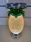 Bath & Body Works 9.75" Pineapple Water Globe Pedestal 3-Wick Candle Holder