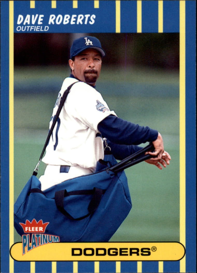 2003 Fleer Platinum Baseball Card #107 Dave Roberts